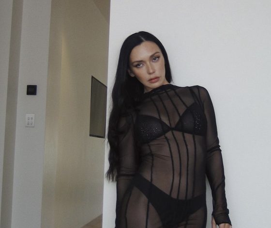 Ольга Серябкина появилась в прозрачном платье. Причем даже не в черном