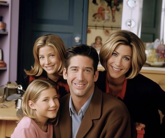 Заглянуть в будущее с помощью нейросети: как бы выглядели дети героев сериала «Друзья»