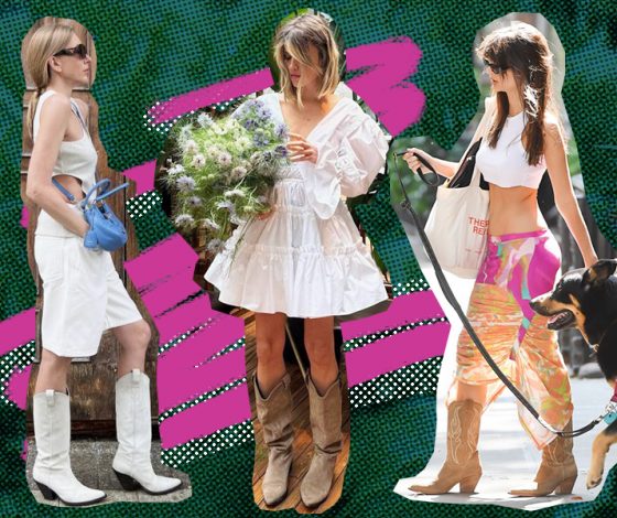 Эмили Ратаковски и Светлана Бондарчук носят высокие сапоги даже летом. Ну а мы подсказываем, с чем их носить