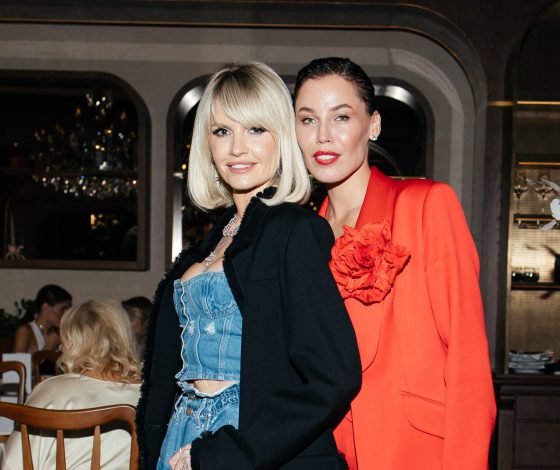 Яна Расковалова, Ксения Лукаш, Ирина Оганова на ужине в Петербурге в честь старта коллаборации Yana x Fresa’s