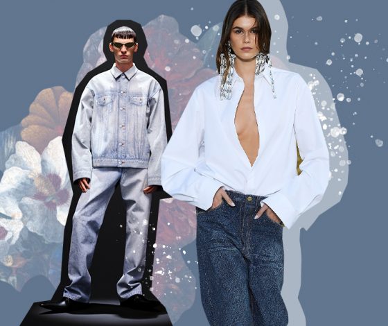 Деним – главный герой кутюрной Недели моды в Париже. Доказывают коллекции Balenciaga и Valentino