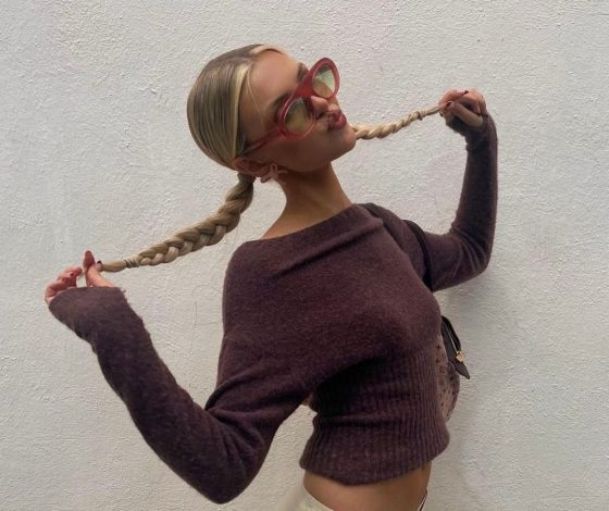 7 трендов в укладках осень: косы, банты и блестящие волосы