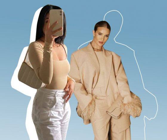 5 идей, с чем носить бежевые боди