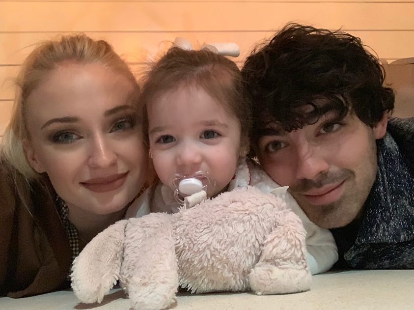 Sophie Turner and Joe Jonas with their daughter Willa.  Photo: social networks