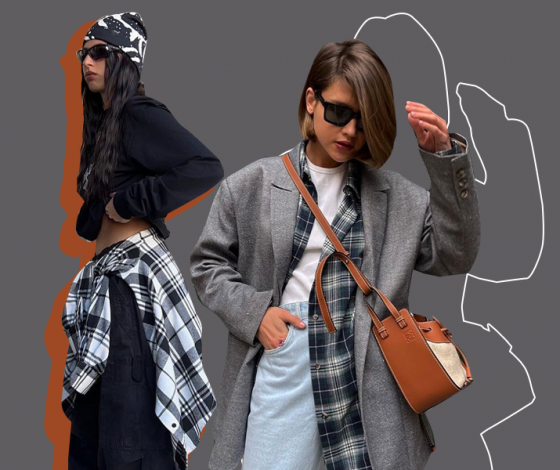 5 идей, как носить клетчатую рубашку этой осенью