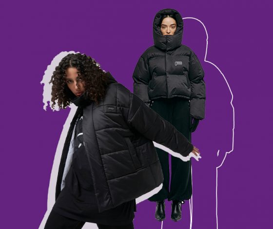 10 модных черных пуховиков на зиму