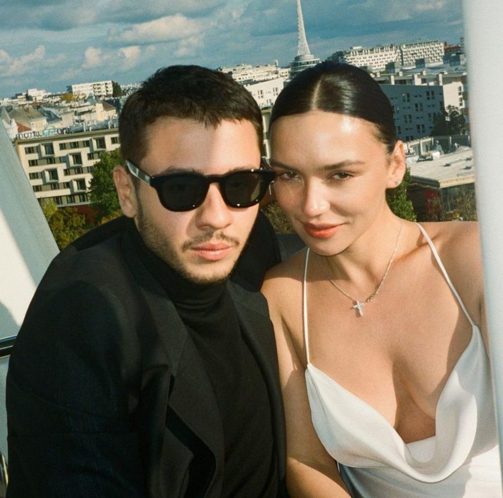 Olga Seryabkina with her husband.  Photo: social networks