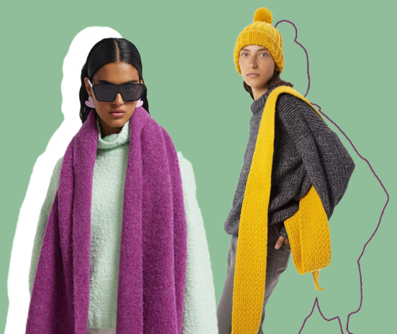 Цветные шарфы – стопроцентный тренд сезона: с чем их носить и где купить стильные варианты