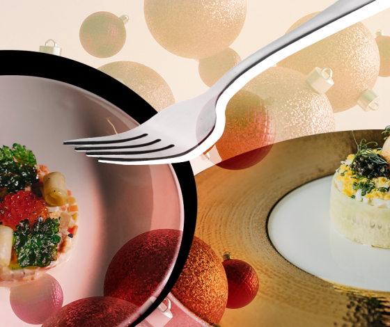 Самые небанальные рецепты традиционных новогодних салатов от шефов московских ресторанов