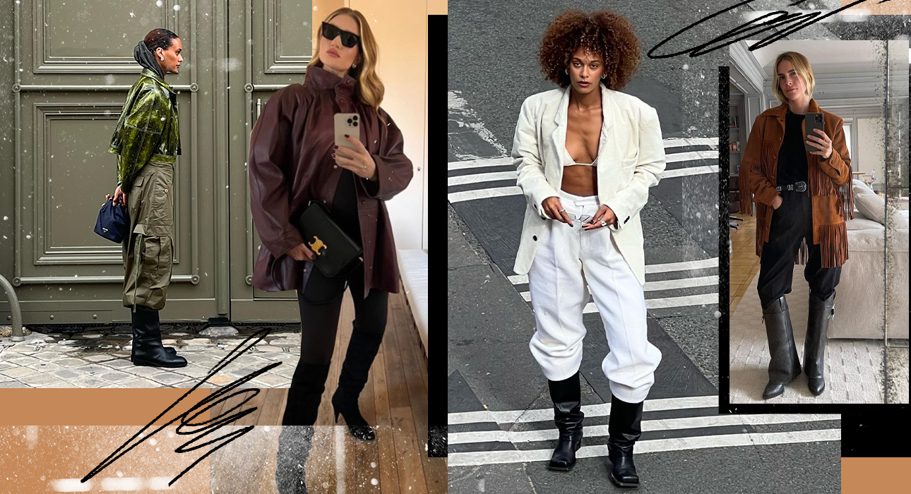 Stylist tip: How to wear high boots with trousers in winter?