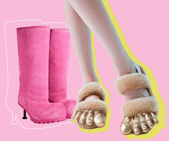 От тапок-лягушек до туфель  Халка: самая странная обувь 2023 года