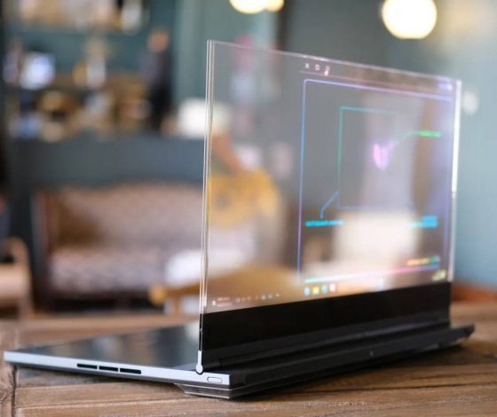 Неожиданно: появился первый в мире прозрачный ноутбук
