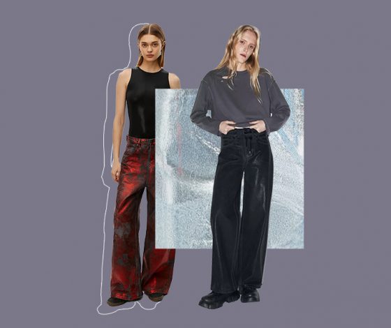 Металлизированный деним – нарядный, но в то же время практичный тренд весны. Как носить и где купить?