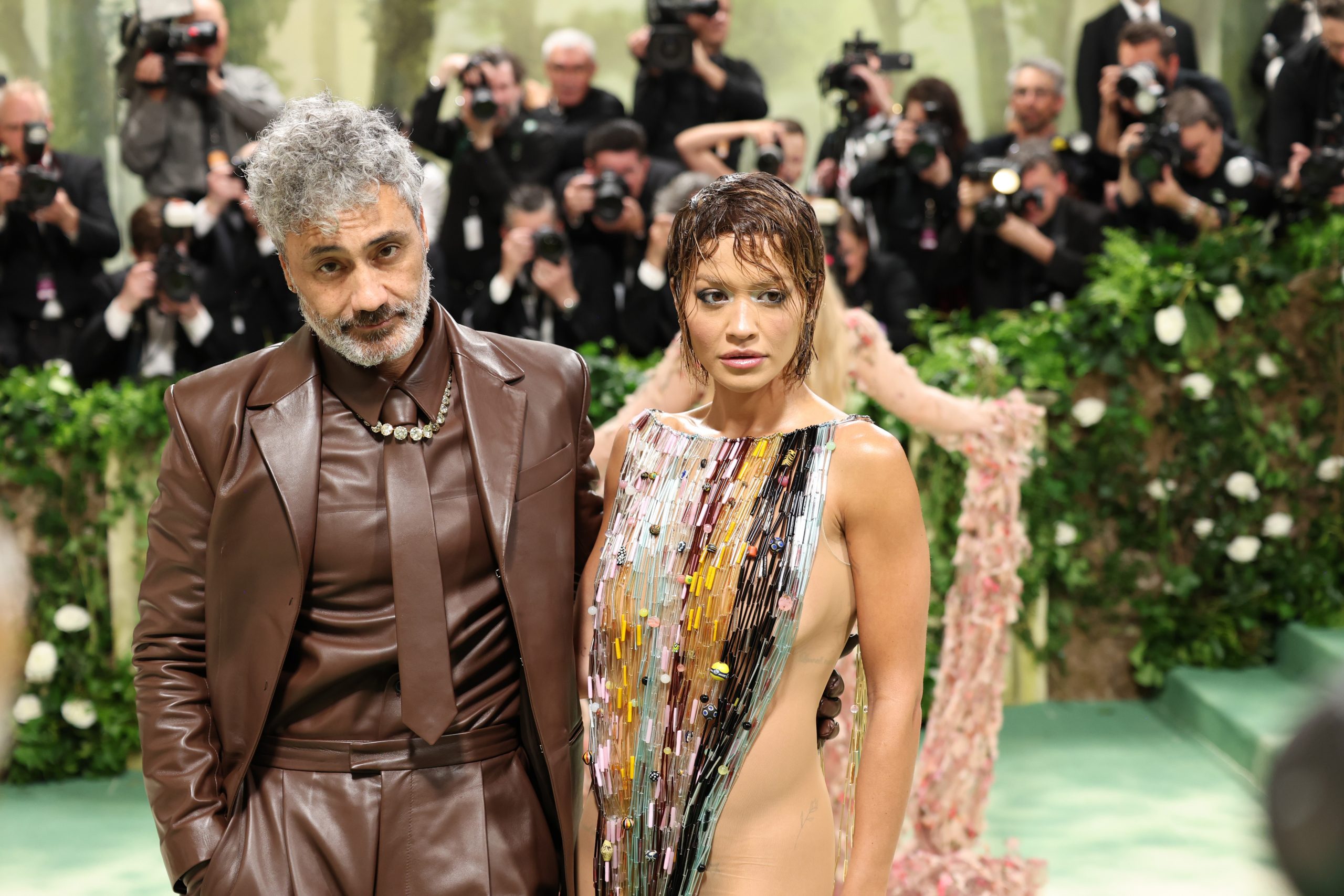 Dressed as Eve: Rita Ora and Emily Ratajkowski arrived at the Met Gala without underwear