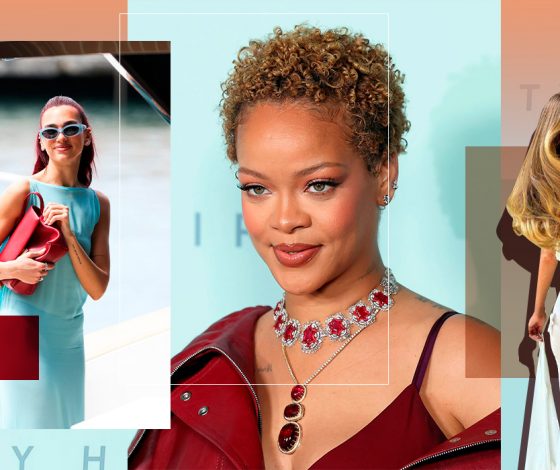 Роузи Хантингтон-Уайтли в нежном полупрозрачном платье и Рианна в дерзком монохроме: 5 лучших образов недели