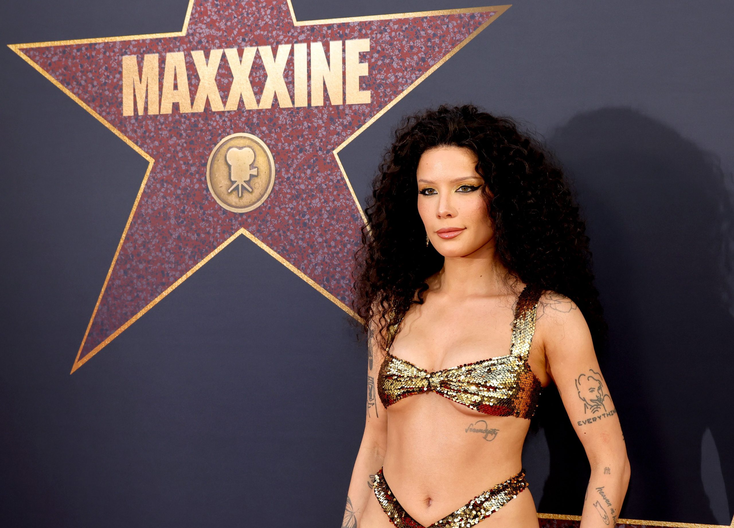Singer Halsey has made her first public appearance since speaking out about her grim diagnosis.