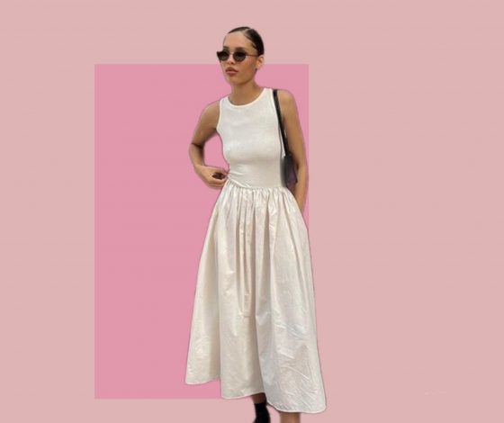 Платье с заниженной талией – самая желанная вещь сезона. Смотри, как ее носят модные инфлюенсеры