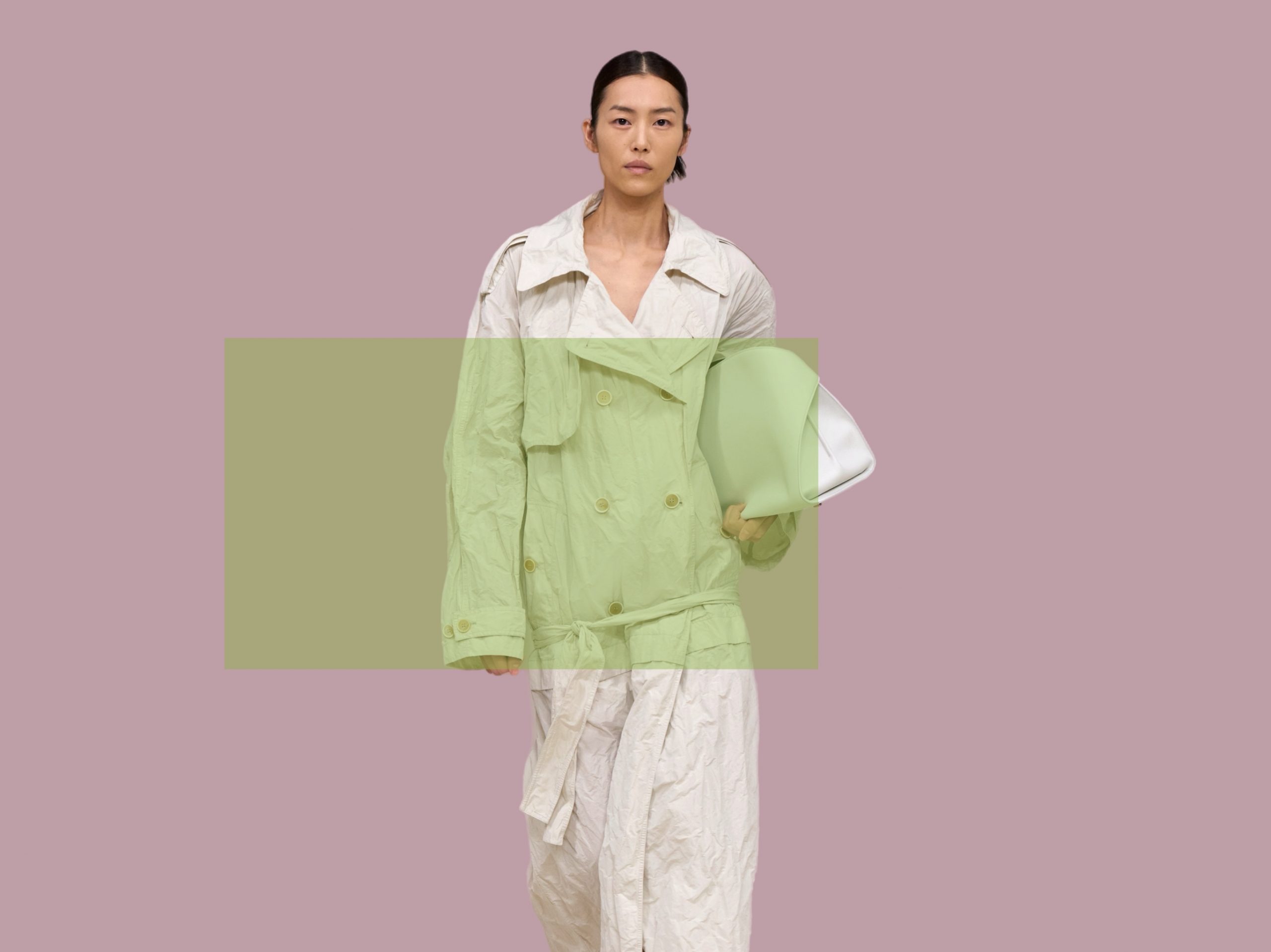 Crumpled things are a big trend for next year. Proven by Bottega Veneta and Ferragamo