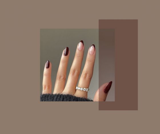 Френч цвета бургунди – самый элегантный тренд осени