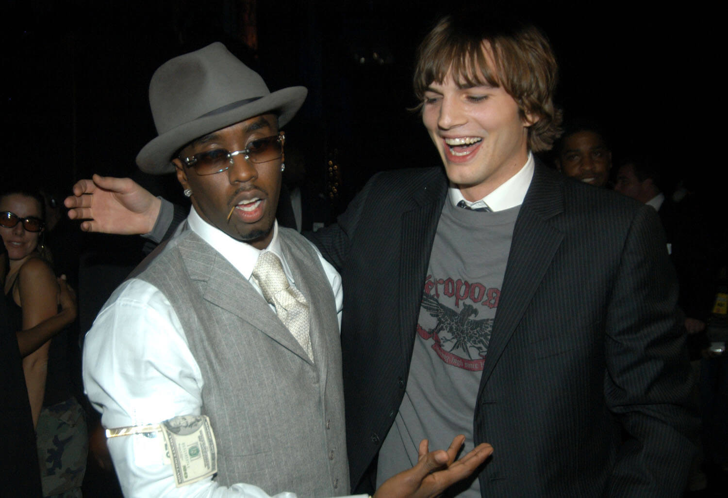 It was learned about whom P. Diddy and Ashton Kutcher were arguing about