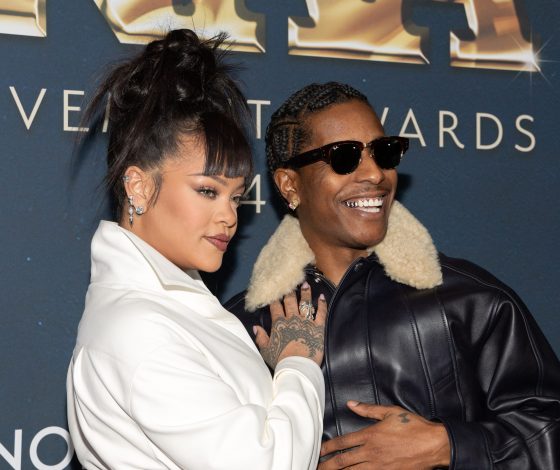 Инь и Ян: Рианна в белоснежном образе поддержала брутального A$AP Rocky