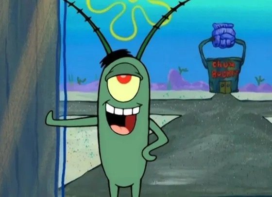 Планктон из мультфильмов о Губке Бобе стал новым мемом