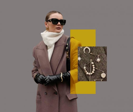 Как украсить верхнюю одежду с помощью аксессуаров? Используем броши, булавки и бусы