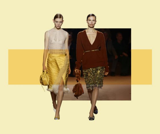 Телесные колготки с блеском вернутся в моду. Об этом уверенно заявляет Fendi