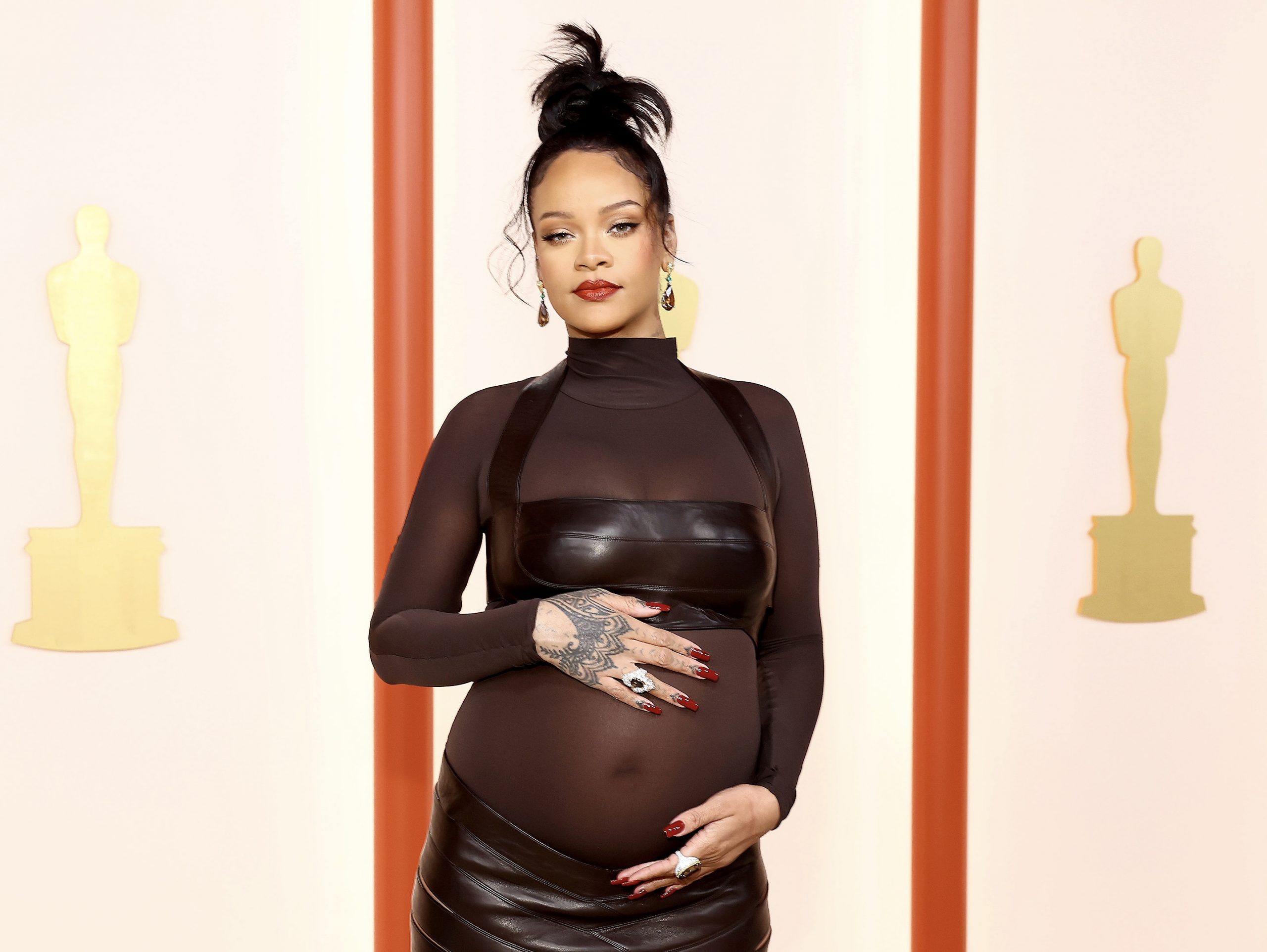 Rihanna and her son A $ ap came to support Rocky