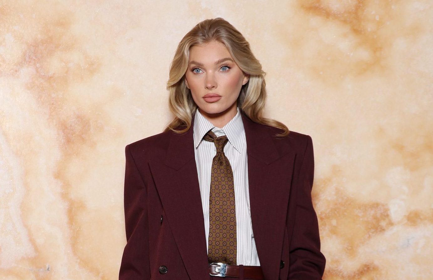 Elsa Hosk took part in the Red Carpet of Cannes Film Festival in the Russian brand dress