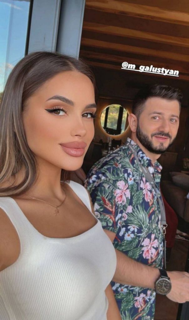 Mikhail Galustyan and Makeup Artist Milena. Photo: Social Networks