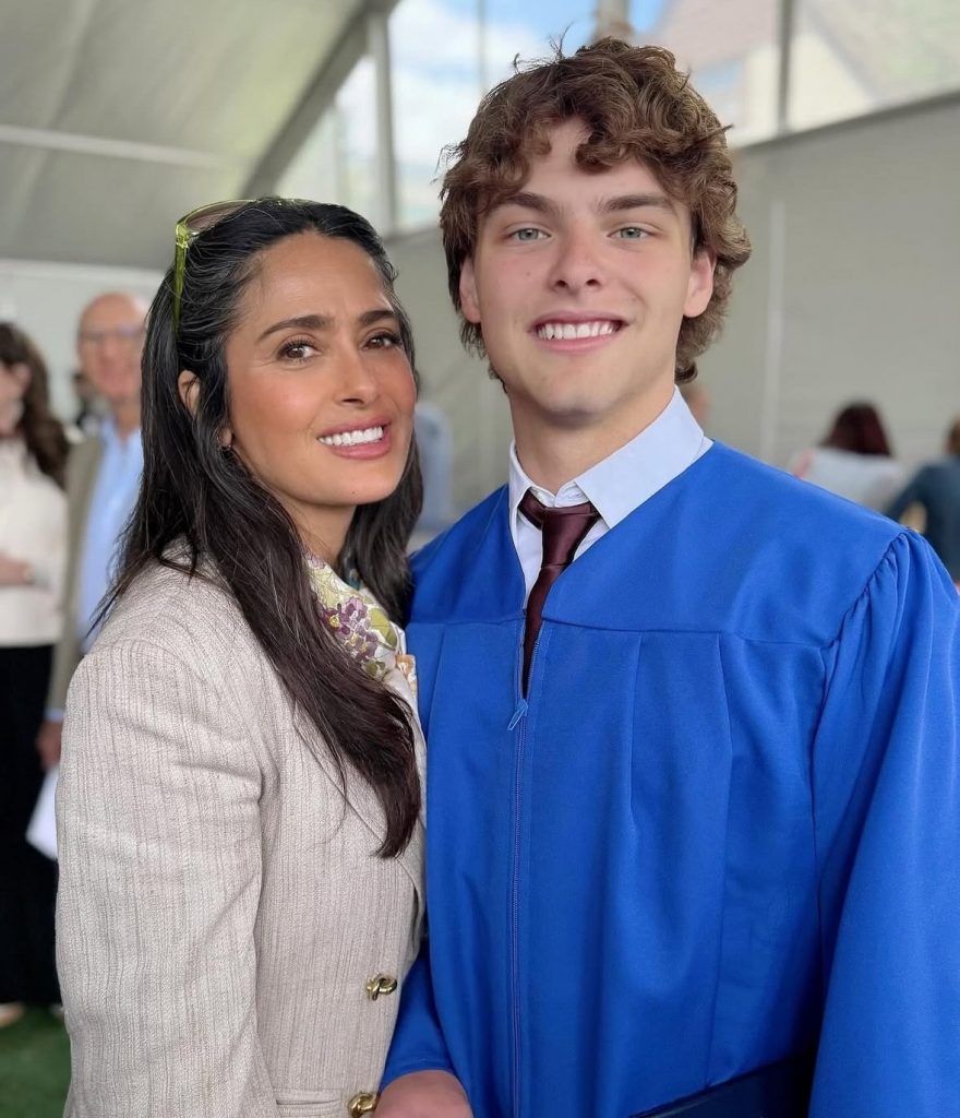 Salma Hayek with a step -son. Photo: Social Networks