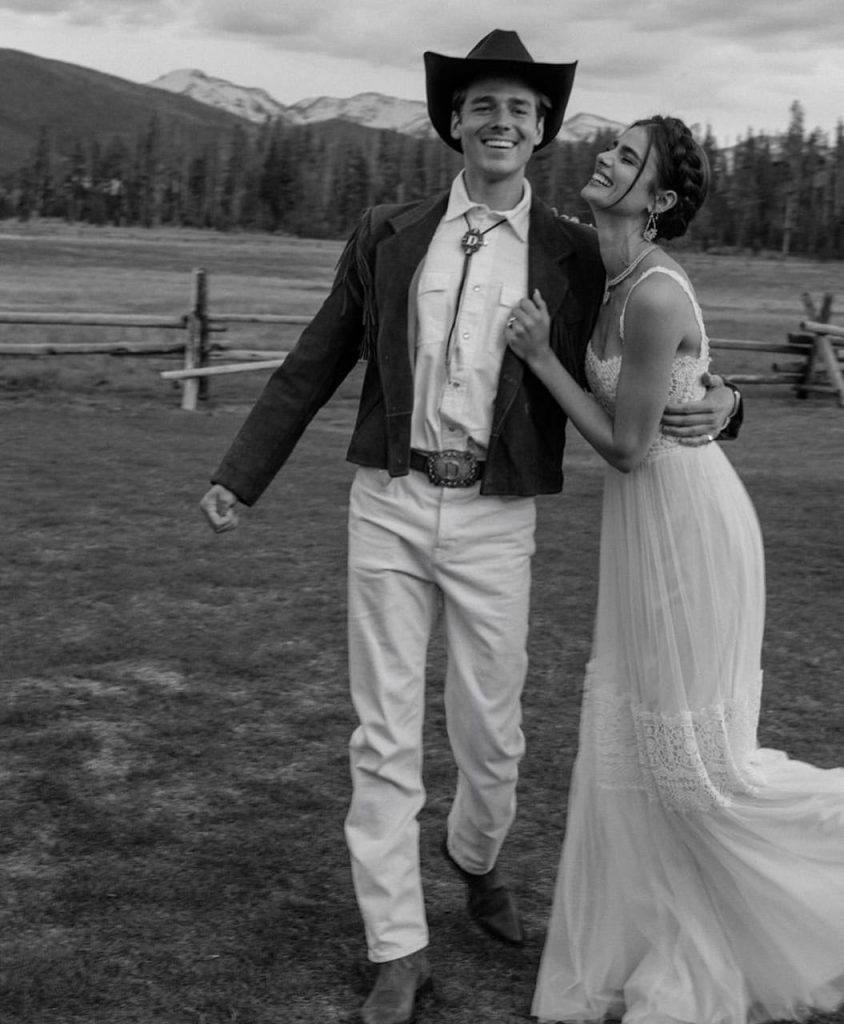 Taylor Hill with her husband. Photo: Social Networks