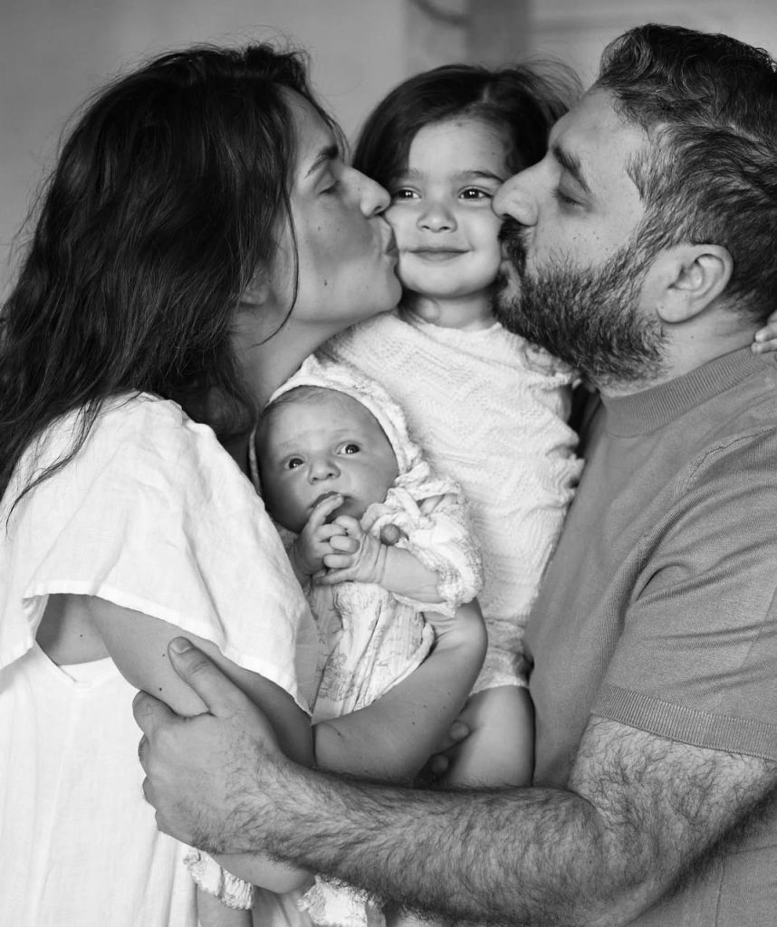 Sarik Andreasyan and Lisa Sailor with children. Photo: Social Networks