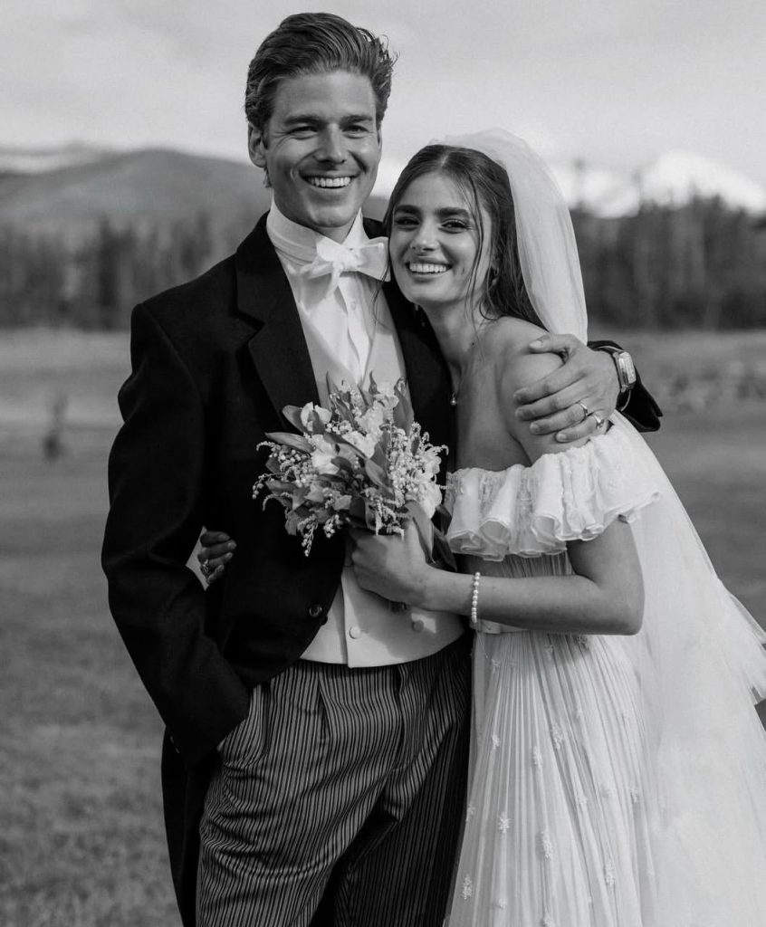 Taylor Hill with her husband. Photo: Social Networks