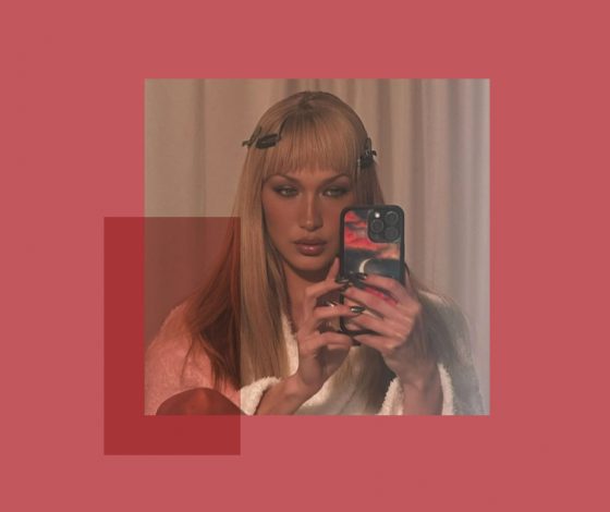 Белла Хадид показала новую челку в стиле it-girl