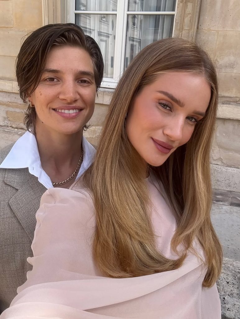 Florence and Rosie Huntington-Whiteley. Photo: Social Networks