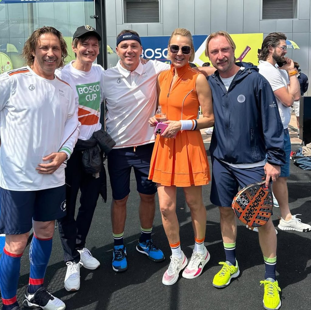 Alexander Mostova, Philip Yangovsky, Kirill Andreev, Julia Bordovskikh and Evgeny Plushenko. Photo: Social Networks