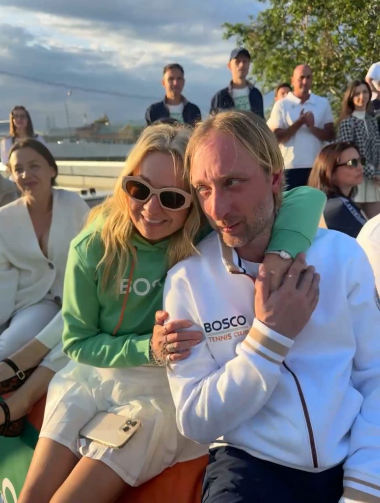 Rudkovskaya and Evgeny Plushenko. Photo: Social Networks
