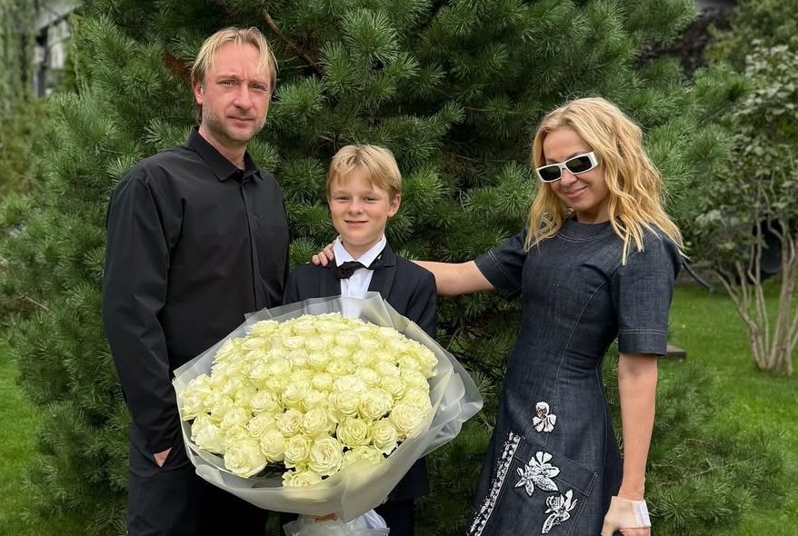 Evgeni Plushenko’s son hospitalized after performing ice show