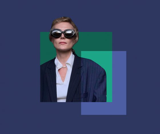 Огромные черные очки – самый модный выбор на этот сезон