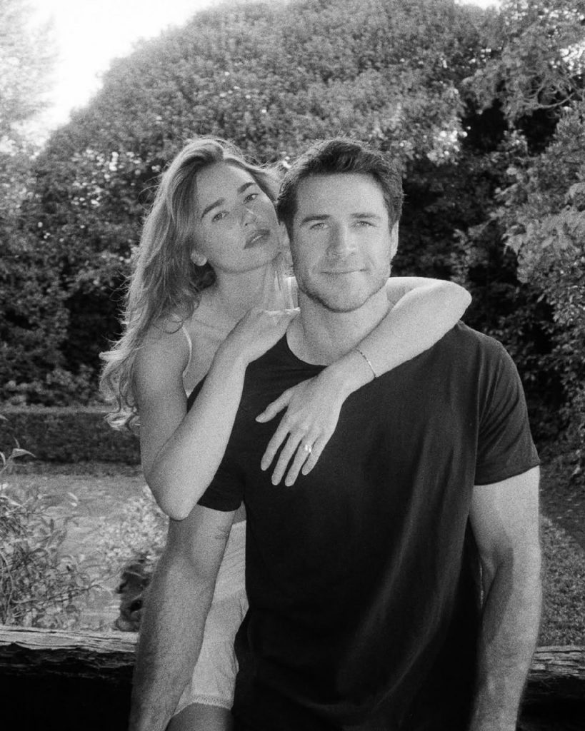 Gabriella Brooks and Liam Hemsworth. Photo: Social Networks