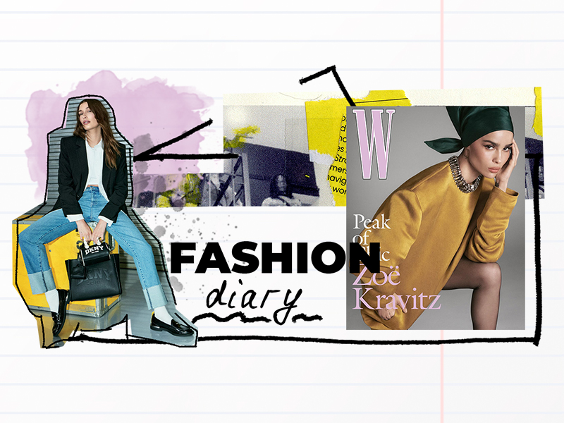 Fashion Editor’s Diary: Zoe Kravitz in Cover W magazine, Haley Bieber in Camapin Dkny and other fashion adaps of the week