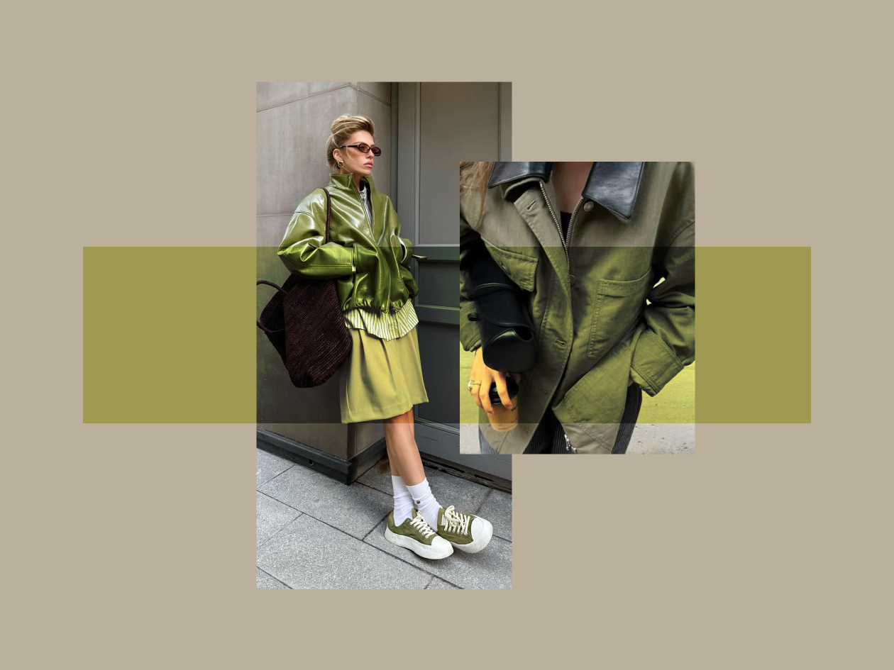 Olive – The most universal color of this season and is therefore
