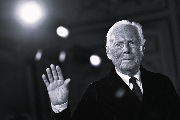 Farewell ceremony with Georgio Armani