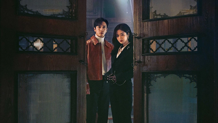 A frame from the TV series