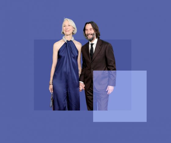 Киану Ривз и Александра Грант на красной дорожке: она в роскошном платье, он в ботинках для скалолазания