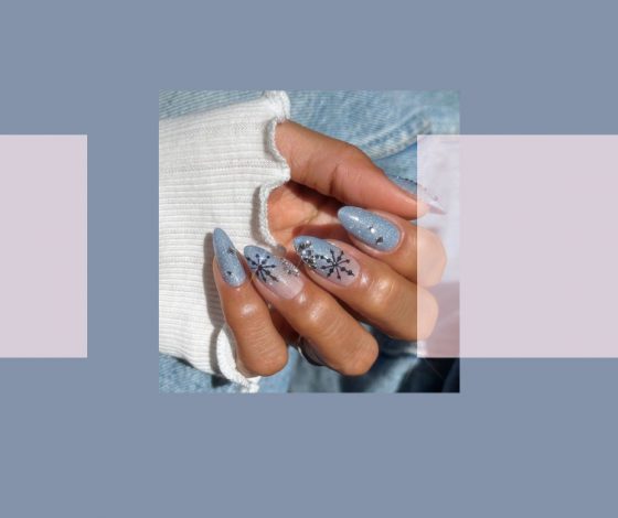 «Заснеженные ногти» – самая зимняя идея маникюра