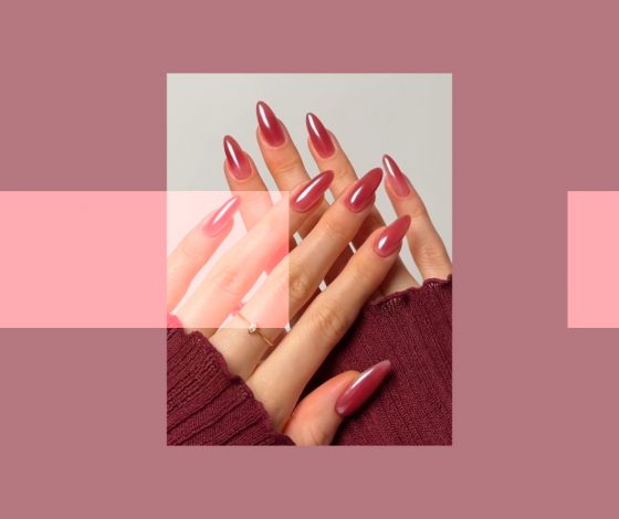 Самый трендовый маникюр 2026 года – «клюква в сахаре»