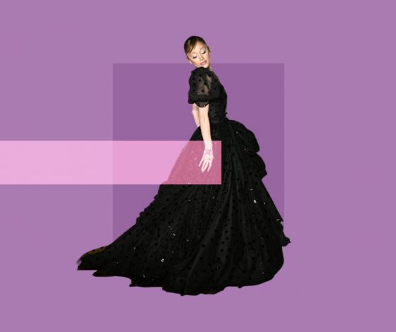 Ариана Гранде не выдержала и стала готкой на премьере «Злая. Часть 2»